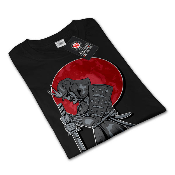 Japan Samurai Sun Mens Long Sleeve T-Shirt