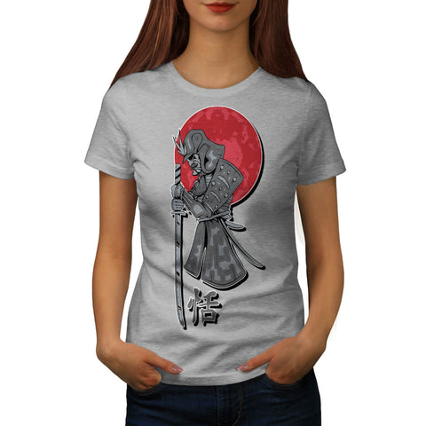 Japan Samurai Sun Womens T-Shirt