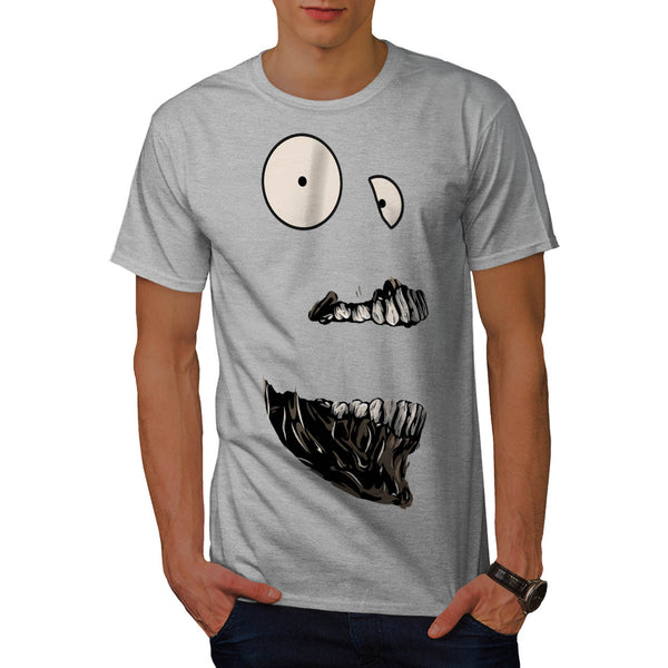 Crazy Freaky Face Mens T-Shirt
