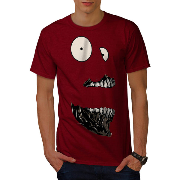 Crazy Freaky Face Mens T-Shirt