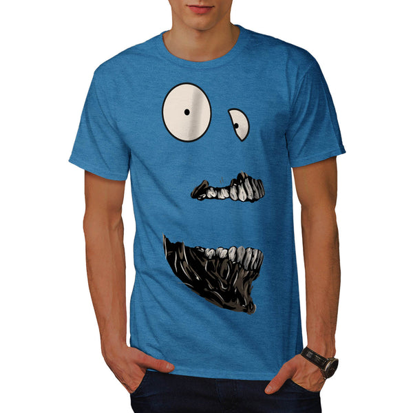 Crazy Freaky Face Mens T-Shirt