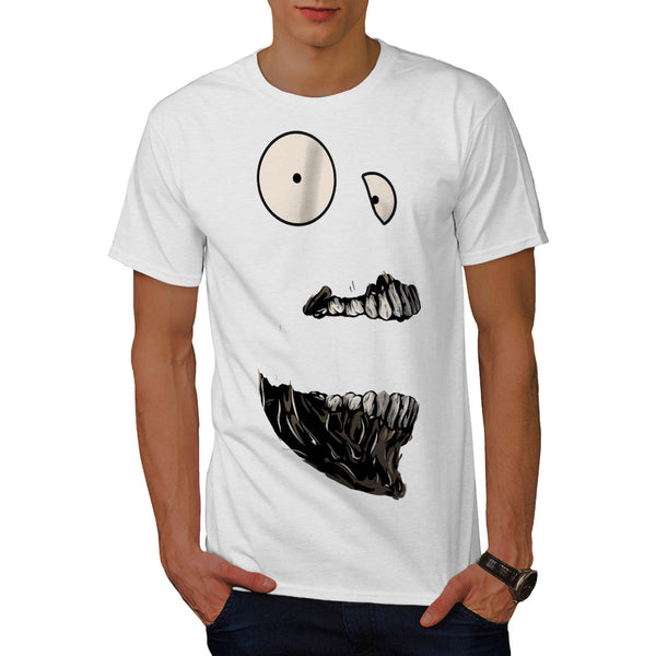 Crazy Freaky Face Mens T-Shirt