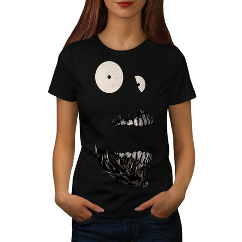 Crazy Freaky Face Womens T-Shirt