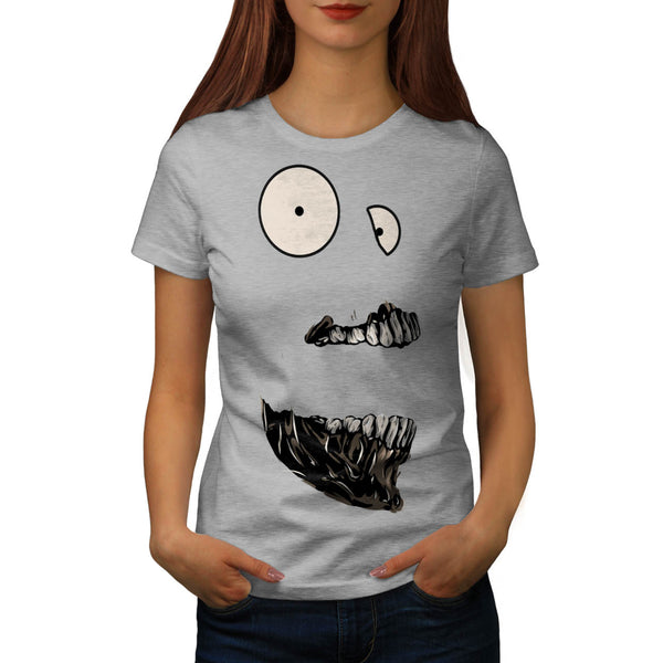 Crazy Freaky Face Womens T-Shirt