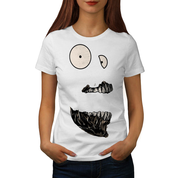 Crazy Freaky Face Womens T-Shirt