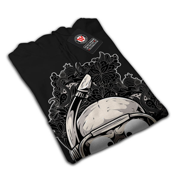 Scuba Skeleton Head Mens Hoodie