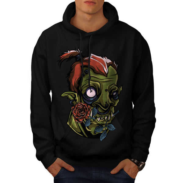 Zombie Romance Rose Mens Hoodie