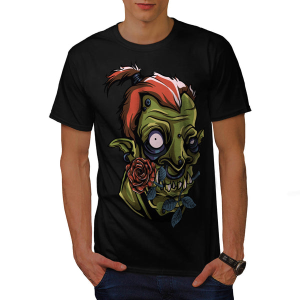 Zombie Romance Rose Mens T-Shirt