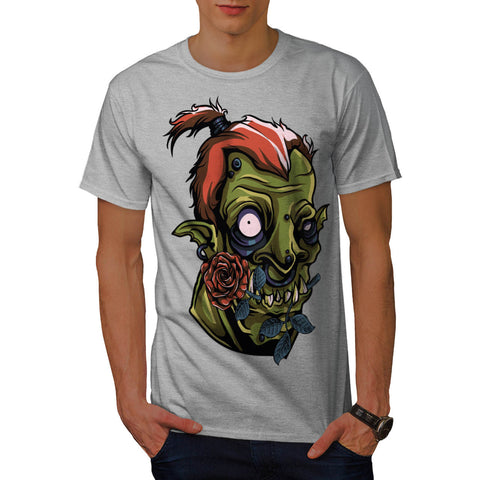 Zombie Romance Rose Mens T-Shirt