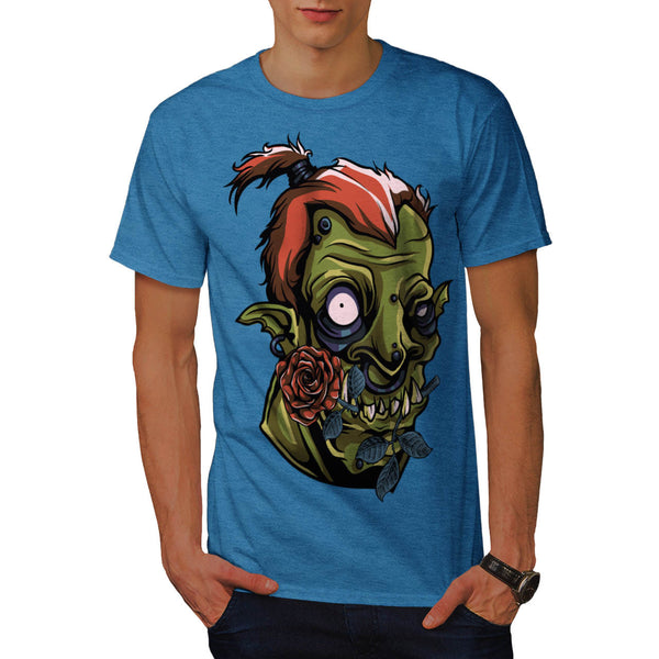 Zombie Romance Rose Mens T-Shirt