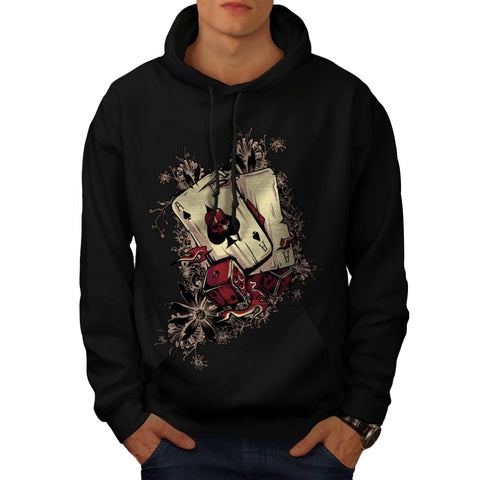 Casino Poker Player Mens Hoodie