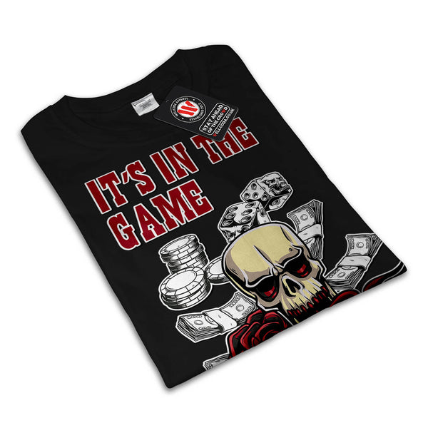 Casino Skull Card Mens T-Shirt