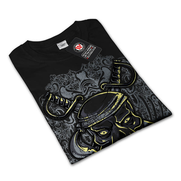 Pirate Skull Ghost Mens Long Sleeve T-Shirt