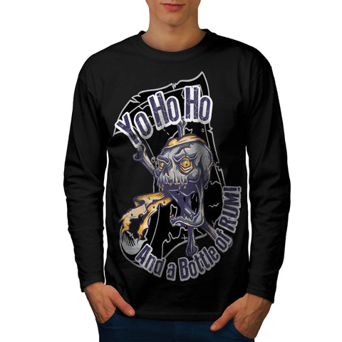 Yo Ho Ho Bottle Rum Mens Long Sleeve T-Shirt