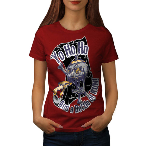 Yo Ho Ho Bottle Rum Womens T-Shirt
