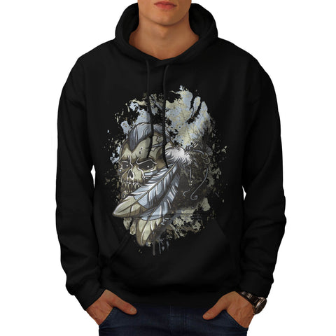 Cursed Death Skull Mens Hoodie