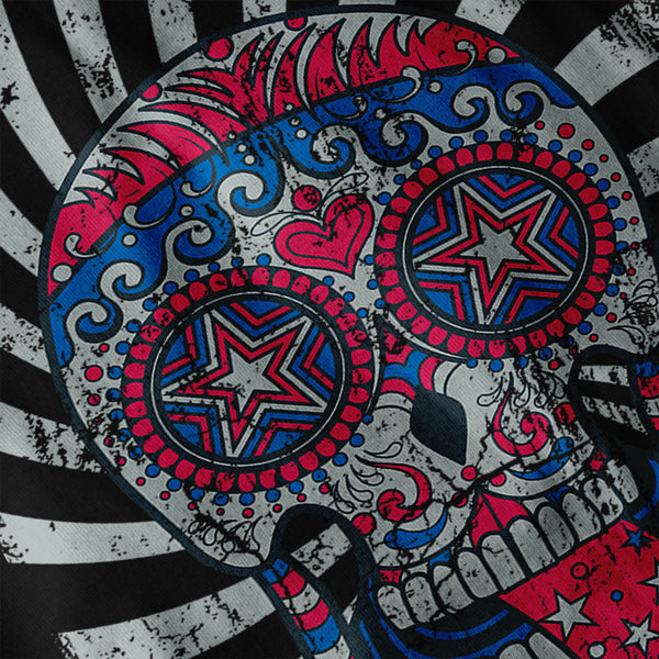 Hypnotic Party Skull Mens Long Sleeve T-Shirt