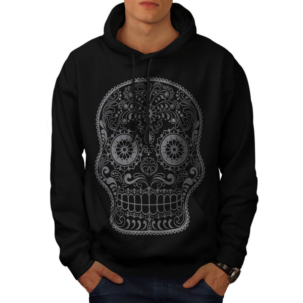 Aztec Print Skull Mens Hoodie