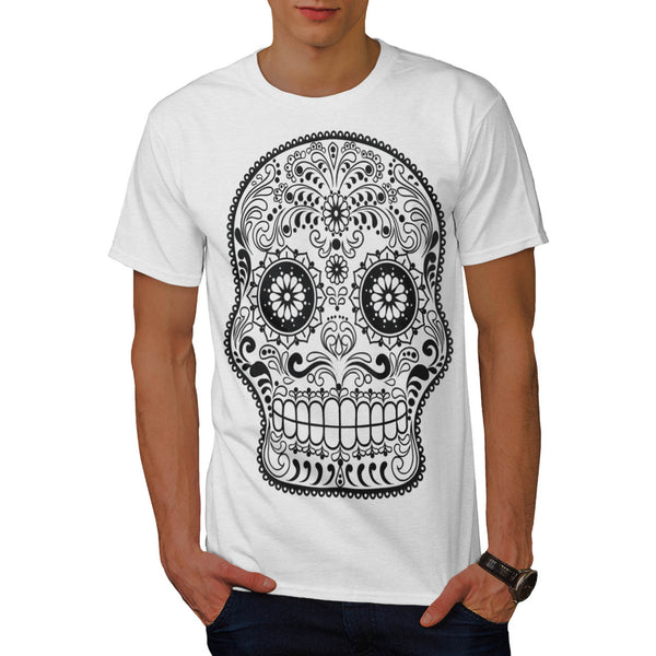 Aztec Print Skull Mens T-Shirt