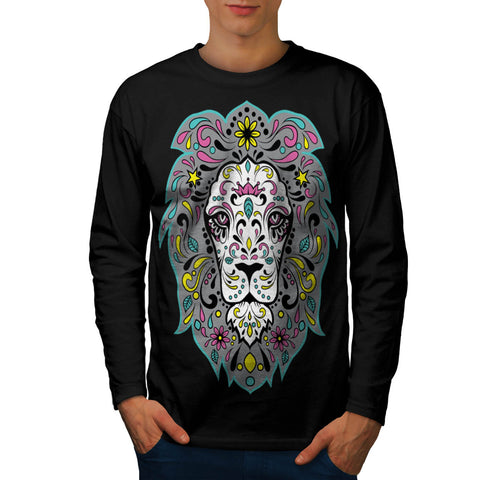 King Of Jungle Lion Mens Long Sleeve T-Shirt