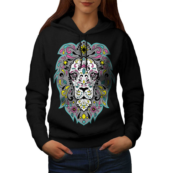 King Of Jungle Lion Womens Hoodie