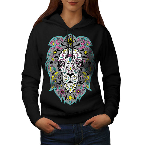 King Of Jungle Lion Womens Hoodie