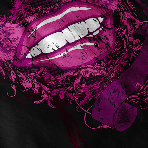 Flying Angel Lips Mens Long Sleeve T-Shirt