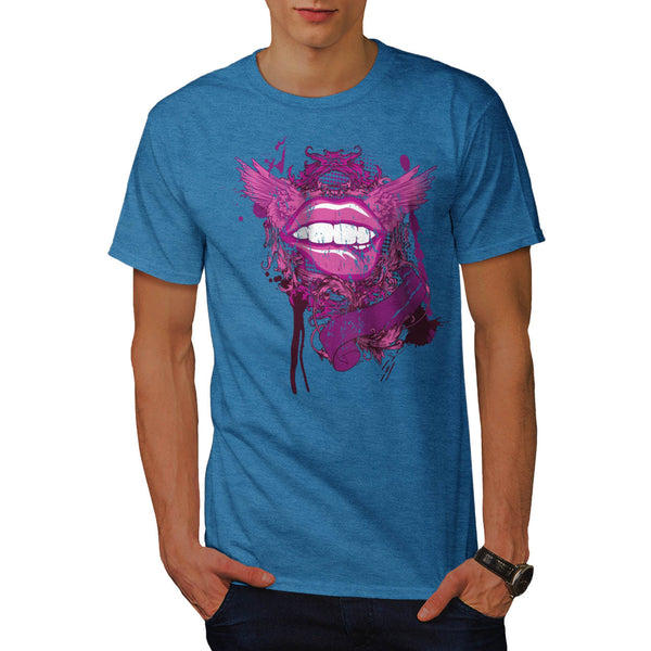 Flying Angel Lips Mens T-Shirt