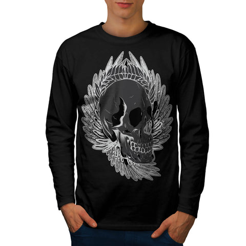 Horror Skull Head Mens Long Sleeve T-Shirt