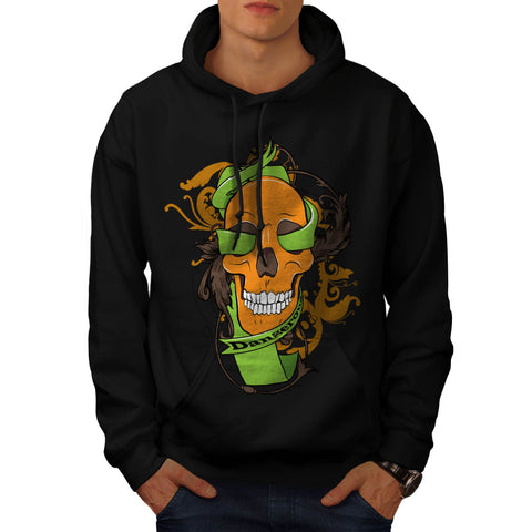 Dangerous Skull Head Mens Hoodie
