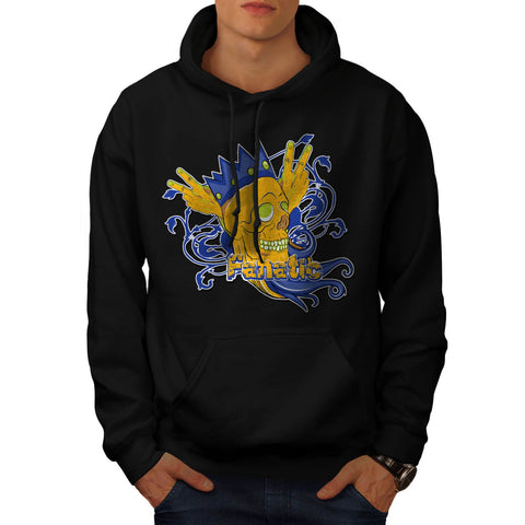 Fanatic Skull Crown Mens Hoodie