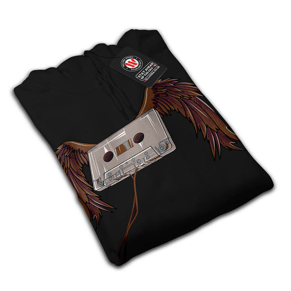 Tape Cassette Flight Mens Hoodie