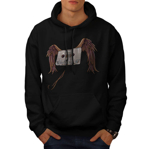 Tape Cassette Flight Mens Hoodie