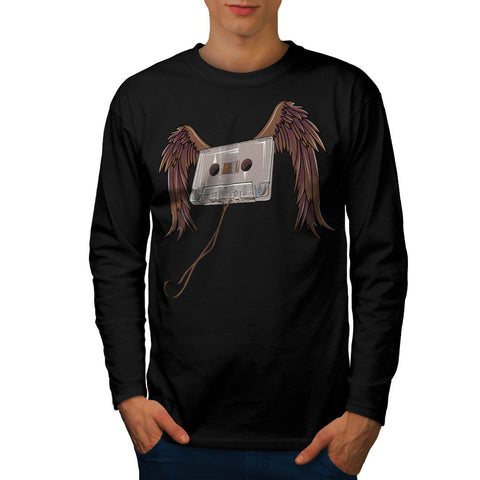 Tape Cassette Flight Mens Long Sleeve T-Shirt