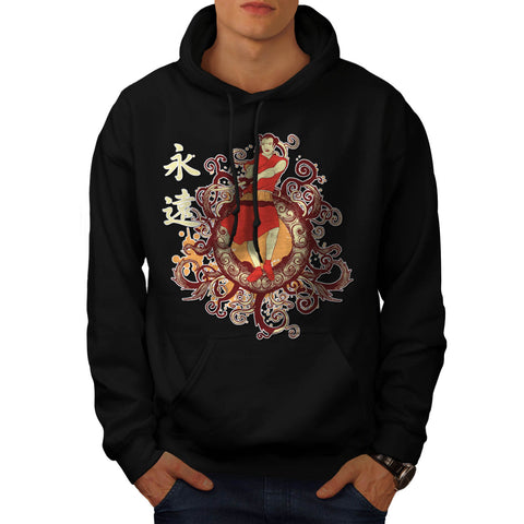 Samurai Warrior Fear Mens Hoodie