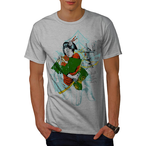 Geisha Japan Girl Mens T-Shirt