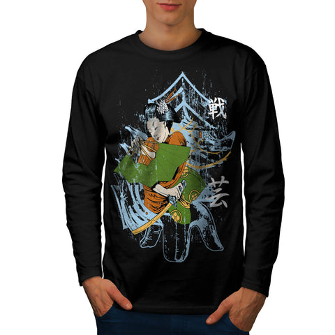 Geisha Japan Girl Mens Long Sleeve T-Shirt