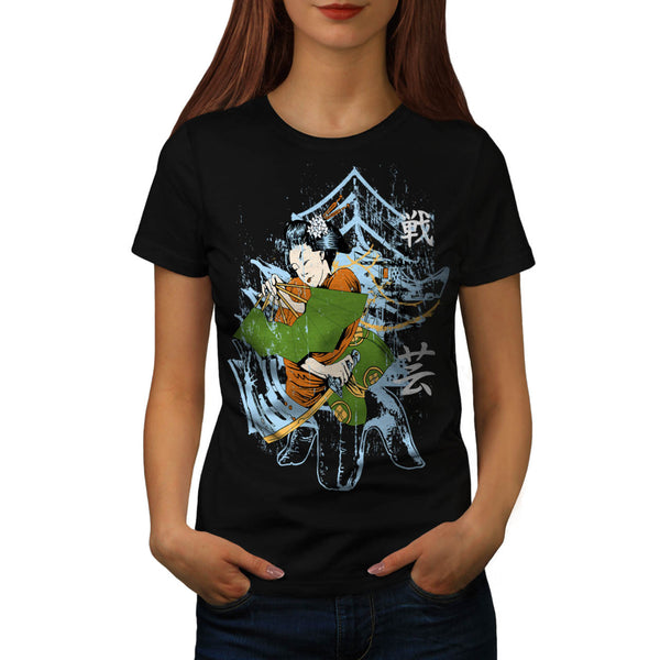 Geisha Japan Girl Womens T-Shirt