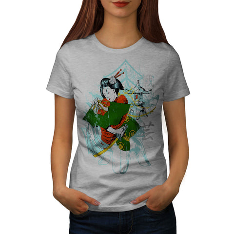 Geisha Japan Girl Womens T-Shirt