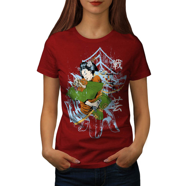Geisha Japan Girl Womens T-Shirt
