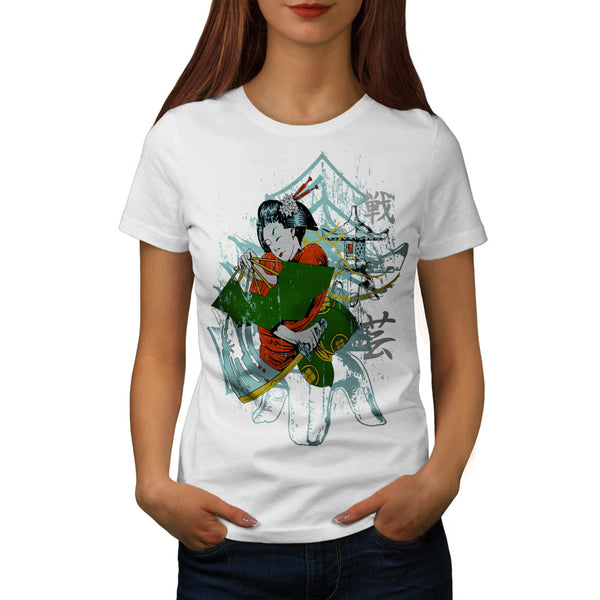 Geisha Japan Girl Womens T-Shirt