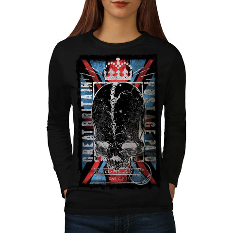UK Mail Stamp Postage Womens Long Sleeve T-Shirt