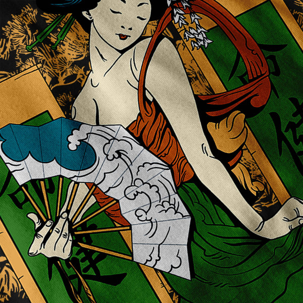 Geisha Lady Japan Mens Long Sleeve T-Shirt