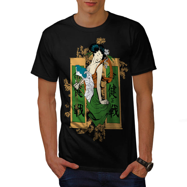 Geisha Lady Japan Mens T-Shirt