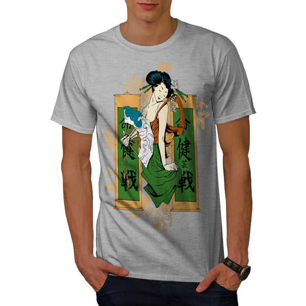 Geisha Lady Japan Mens T-Shirt