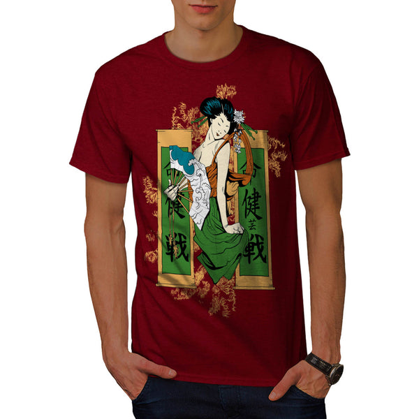 Geisha Lady Japan Mens T-Shirt