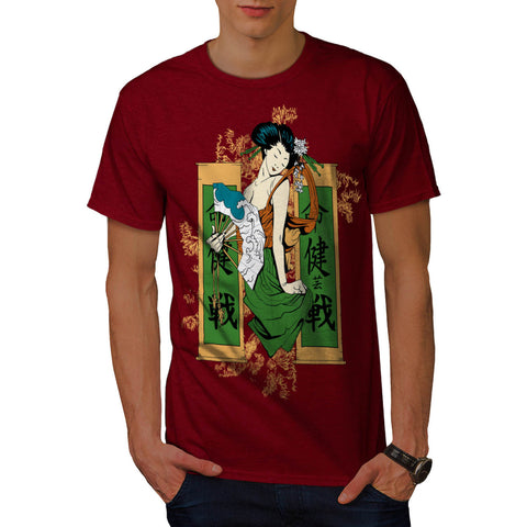 Geisha Lady Japan Mens T-Shirt