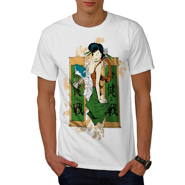 Geisha Lady Japan Mens T-Shirt