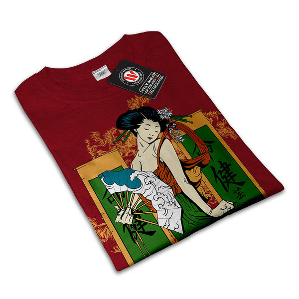 Geisha Lady Japan Womens T-Shirt