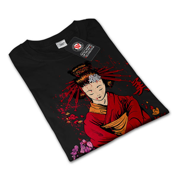 Classic Geisha Doll Mens Long Sleeve T-Shirt